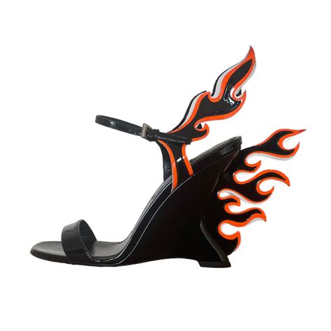 prada flame.heels|prada high heels platform.